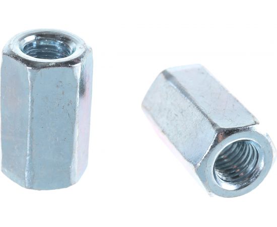 Соединительная гайка Стройметиз DIN6334 М10 цинк 20 шт. 3050068 – изображение 2