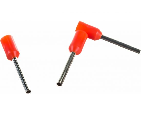 Штыревой втулочный изолированный наконечник KLR KTE 0.5-10 0.5мм2/L=10мм/Оранжевый 1005100 – изображение 2