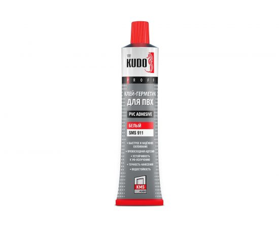 Клей-герметик для ПВХ KUDO PROFF SMS-911 (белый; 180 мл) 11606663 – изображение 2