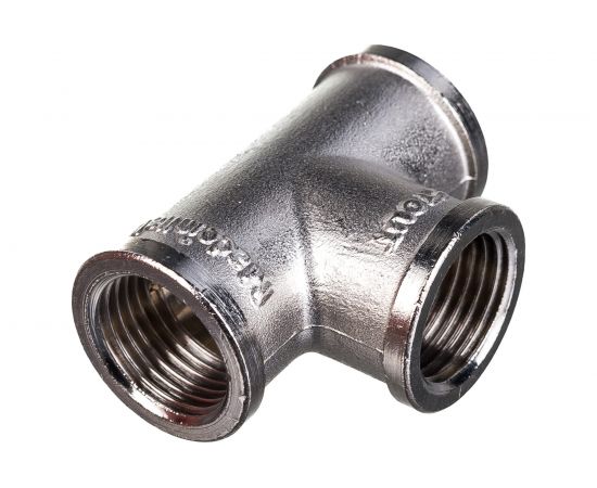 Никелированный тройник STOUT ВВ 1/2 RG008Q0QSVV57E – изображение 2