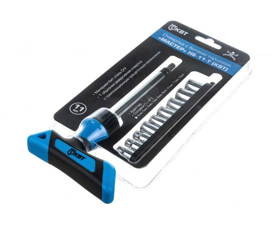 Набор торцевая отвертка с битами КВТ Мастер НБ-11-Т 78710 – изображение 2