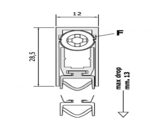 Умный порог для межкомнатных дверей MORELLI SEAL SIMPLE 800, для дверей шириной до 800 мм 9011435 – изображение 2
