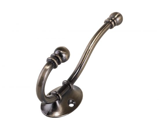 Мебельный крючок KERRON Д60 Ш130 В35, античная бронза KR 0180 AB – изображение 2