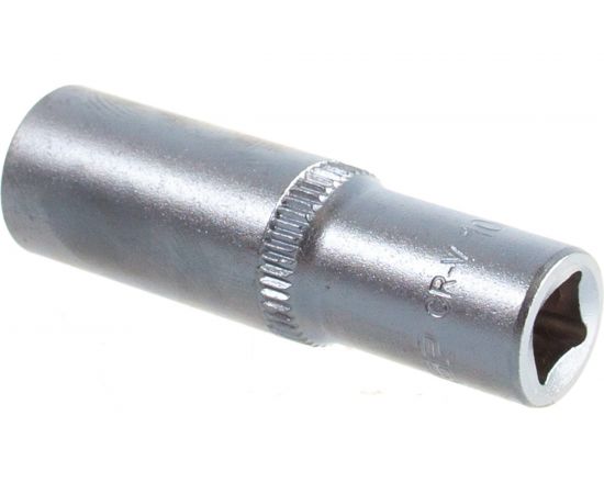 Головка торцовая удлиненная МАСТЕР (10 мм; 1/4""; Cr-V; FLANK) Зубр 27717-10 – изображение 2