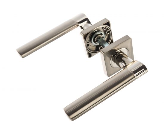 Дверная ручка (никель матовый/никель блестящий) PUERTO AL 522-02 SN/NP – изображение 2