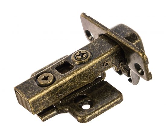 Петля четырехшарнирная с доводчиком Brante 3D clip-on накладная бронза 107121 – изображение 2