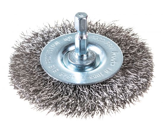 Щетка плоская для дрели 75 мм нерж. сталь жесткая kwb 609830 – изображение 2