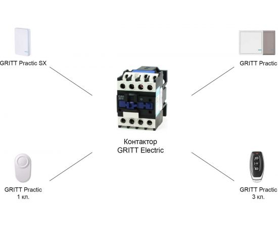 Умный контактор GRITT Electric 25А 220AC 433 + WiFi 35001 – изображение 2