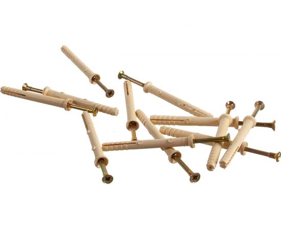 Дюбель-гвоздь Tech-Krep 6х60 потайная манжета, нейлон 12 шт - пакет 102936 – изображение 2