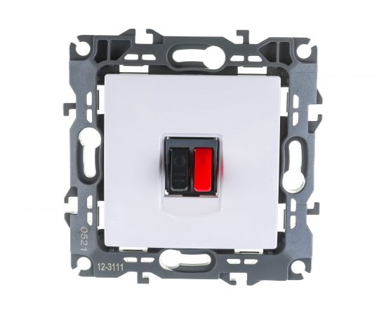 Аудио розетка ЭРА 12-3111-01 IP20, 12, белый Б0027451 – изображение 3