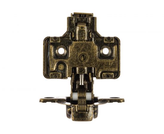 Петля четырехшарнирная с доводчиком Brante 3D clip-on накладная бронза 107121 – изображение 3