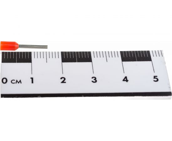 Штыревой втулочный изолированный наконечник KLR KTE 0.5-10 0.5мм2/L=10мм/Оранжевый 1005100 – изображение 3