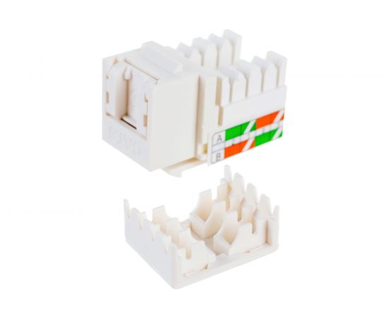 Модуль Keystone LANMASTER RJ45, кат.6, UTP, 90 градусов, белый, LAN-OK45U6/90P-WH – изображение 3
