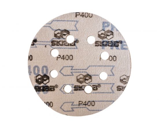 Абразивный круг на липучке 125мм Р400 с отв,10 шт SKRAB 35763 – изображение 3