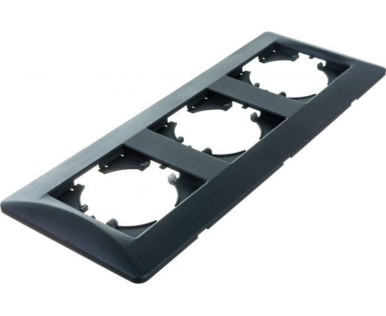 Рамка GUSI ELECTRIC Ugra 3-местная, цвет графит С1130-010 – изображение 3