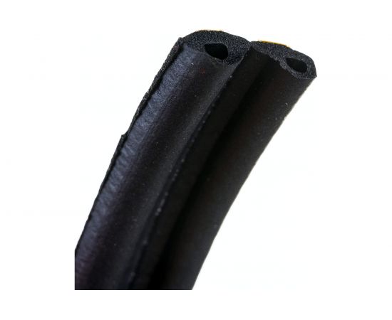 Самоклеящийся уплотнитель для дверей и окон ТДВ Р профиль, 9х5,5 мм, черный 1502012 – изображение 3
