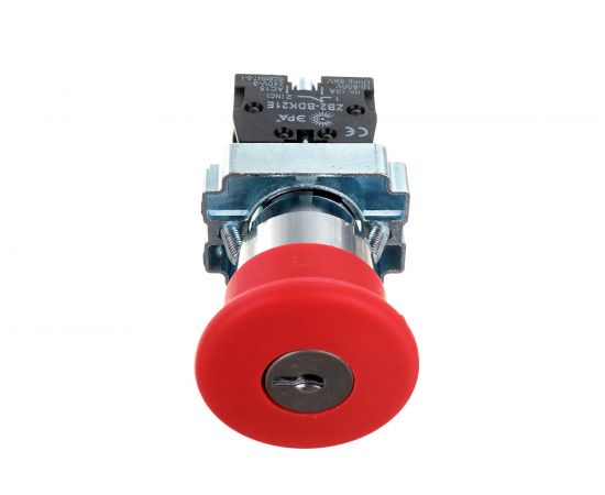 Кнопка ЭРА LAY5BS142, грибок с ключом, красный, d22мм, 240В, 1р 20/200/3200 Б0045637 – изображение 4