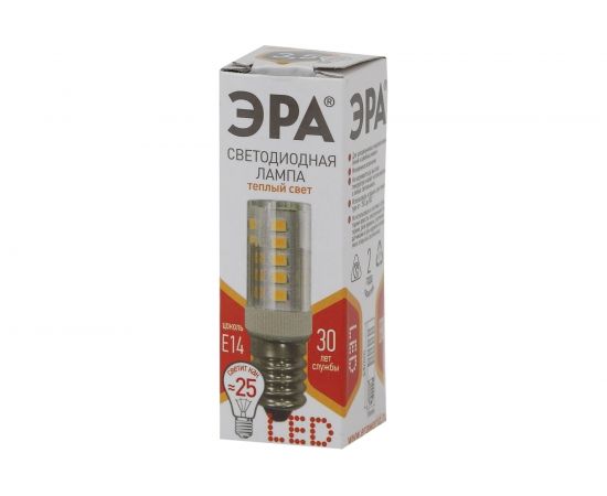 Светодиодная лампа ЭРА LED T25-3,5W-CORN-827-E14, капсула, теплый Б0028744 – изображение 4