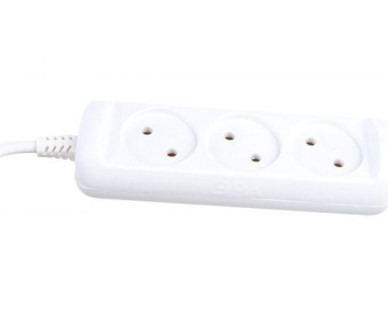 Удлинитель ЭРА U-3-7m Россия без зазeмления, 2х1мм2, 10А, ПВС, 3гн, 7м Б0028357 – изображение 5