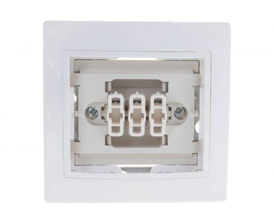 Трехклавишный выключатель IEK ВС10-3-0-КБ, 10А, КВАРТА, белый EVK30-K01-10-DM – изображение 5