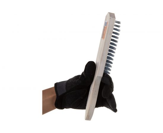 Шестирядная металлическая щетка с деревянной ручкой SANTOOL 060101-006 – изображение 5