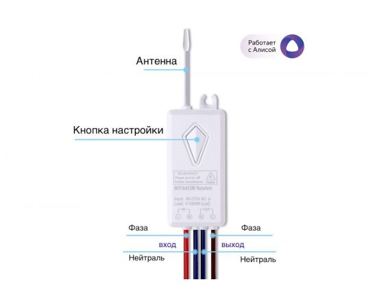 Умный контактор GRITT Electric 25А 220AC 433 + WiFi 35001 – изображение 5