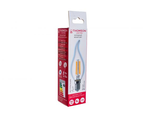Светодиодная лампа THOMSON LED FILAMENT TAIL CANDLE 9W 940Lm E14 6500K TH-B2387 – изображение 6