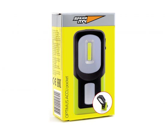 Фонарь ЯРКИЙ ЛУЧ ОPTIMUS ACCU рocket 3W COB 3 реж. 50/100лм, красный, крюк/магнит, Li-Ion 800mA 4606400105824 – изображение 7