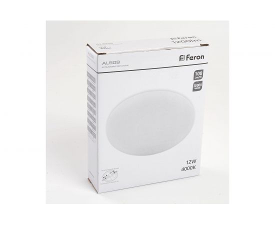 Встраиваемый светодиодный светильник FERON с регулируемым монтажным диаметром, 12W, 4000K, 1200Lm, AL509 41208 – изображение 7