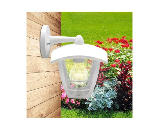 Садово-парковый светильник ЭРА 4 грани, белый, настенный, вниз Б0051196 – изображение 8