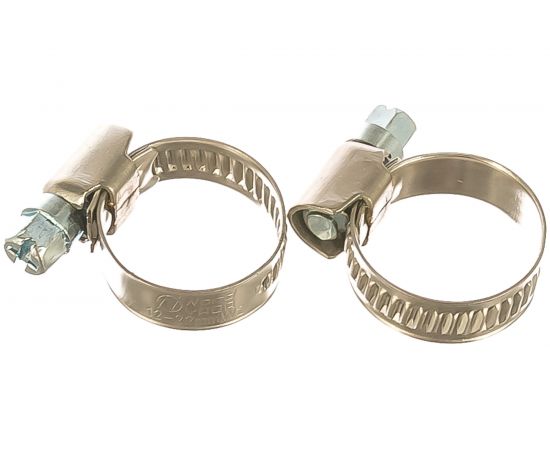 Обжимной хомут из нержавеющей стали Tech-Krep 12х22 2шт - ярлык 104043 