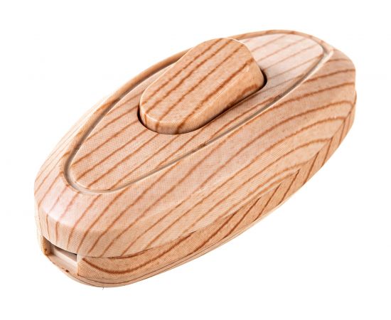 Выключатель на шнур TDM 6А 250В ЭКО сосна SQ1806-0224 