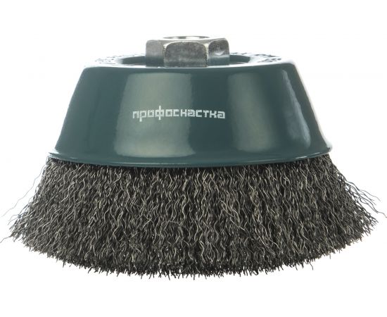 Щетка чашечная с гофрированной стальной проволокой Мастер 004 (100 мм; М14) Профоснастка 20101004 