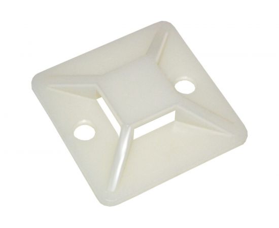 Самоклеящаяся площадка для крепления стяжек Nord-Yada 20х20 мм, уп. 10 шт. 908799 