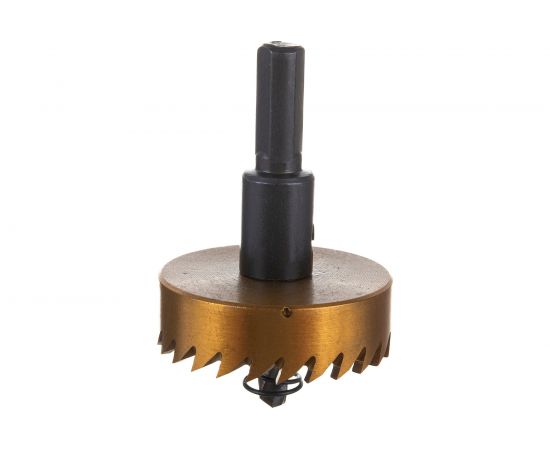 Коронка HSS с нитридтитановым покрытием по металлу 45 мм DENZEL 724115 