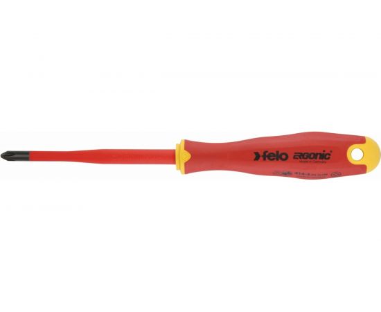 Диэлектрическая отвертка Felo PH 2х100, E-Slim Ergonic 41429390 