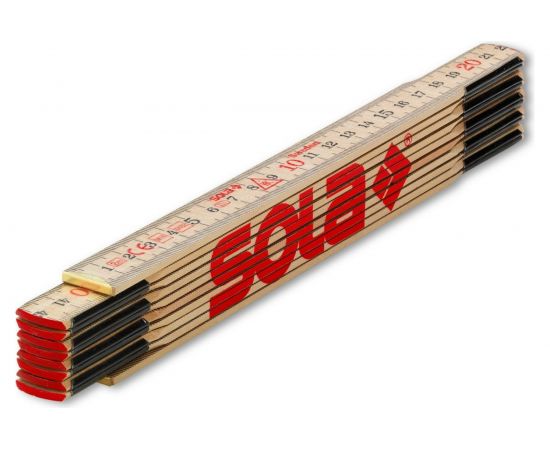 Складной метр (2 м, береза) SOLA H 2/10 53010201 