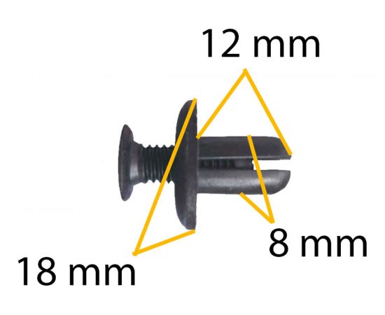 Автокрепеж для Hyundai Kia Mazda 10 шт 8659028000, MB45556143, B09251833 КрепАвто 0764 – изображение 2