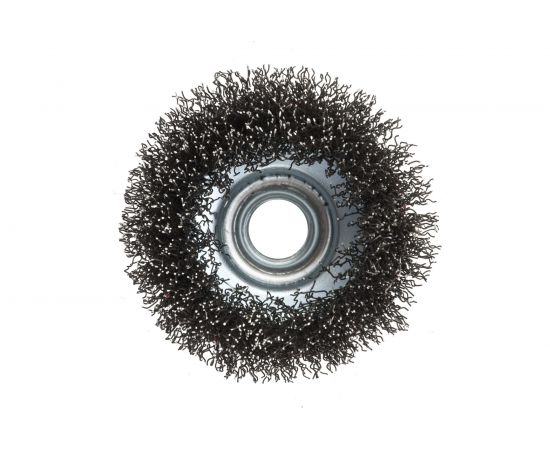 Щетка чашечная с гофрированной стальной проволокой Мастер 004 (100 мм; М14) Профоснастка 20101004 – изображение 2