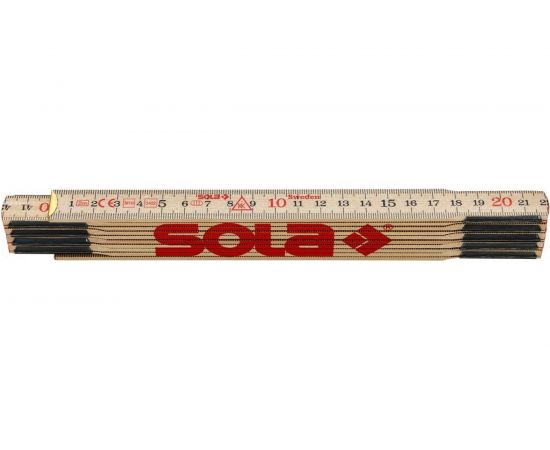 Складной метр (2 м, береза) SOLA H 2/10 53010201 – изображение 2