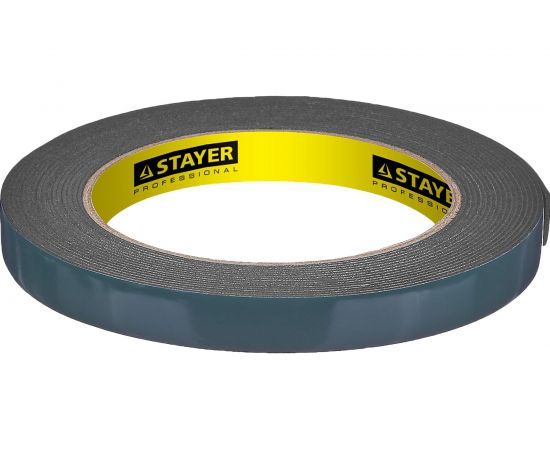Клейкая монтажная лента STAYER "Profi" на вспененной основе черная 12 мм х 5 м 12233-12-05 – изображение 2