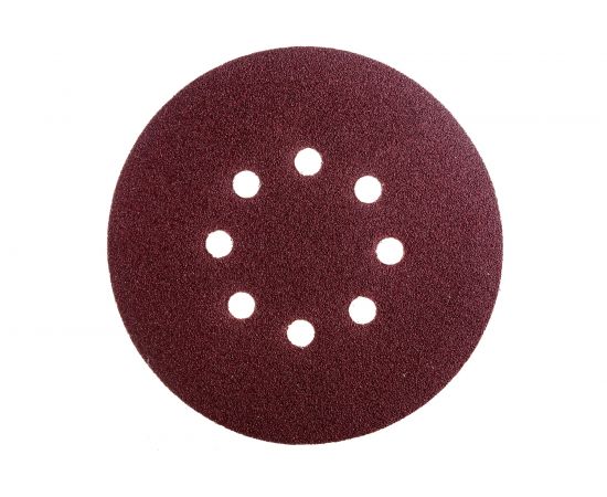 Круг шлифовальный на липучке (5 шт; 150 мм; 8 отверстий; Р80) PATRIOT 820010112 – изображение 2