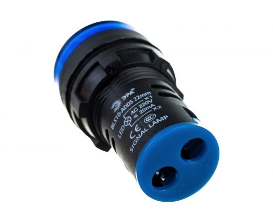 Лампа ЭРА AD22DS(LED)матрица d22мм, синий, 230В, 10/1000/12000 Б0045621 – изображение 3