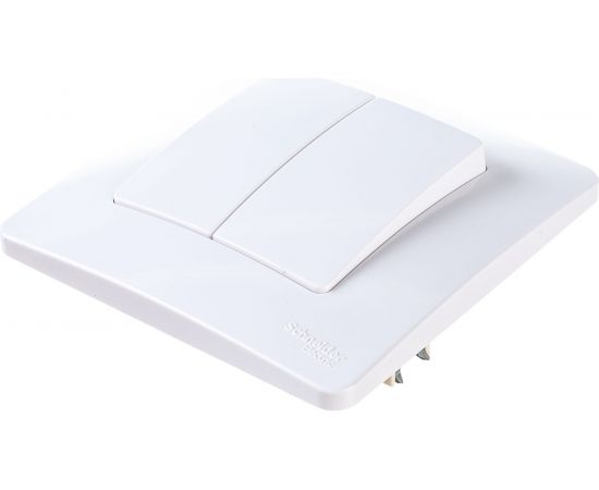 2-клавишный выключатель Schneider Electric BLANCA 10А, 250B, БЕЛЫЙ BLNVS010501 – изображение 3