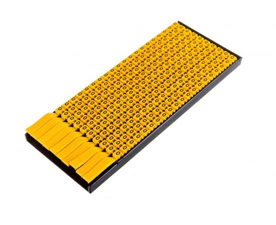 Маркер для кабеля DKC сечением 0,5-1,5 мм, символ O, 8221, 200шт MKCOS1 – изображение 3