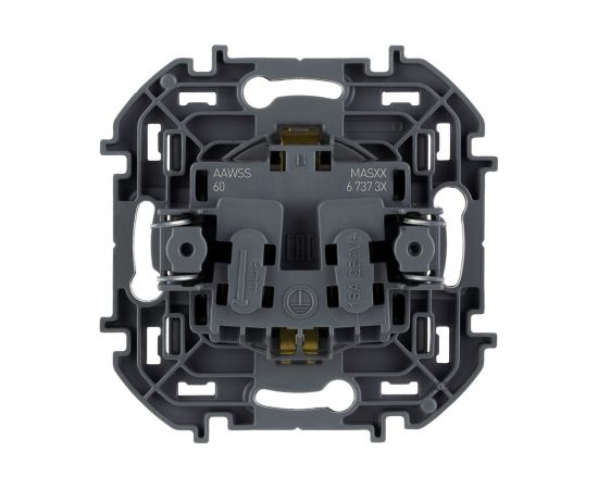 Розетка Legrand 2К+З со шторками - немецкий стандарт - 16 А - 250 В - INSPIRIA - антрацит 673733 – изображение 3