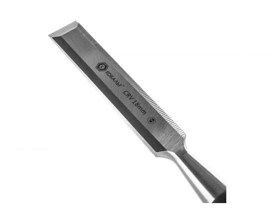 Плоская стамеска (18 х 140 мм, CR-V, блистер) КОБАЛЬТ 245-565 – изображение 3