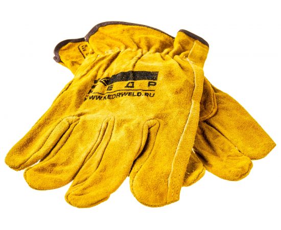 Спилковые перчатки КЕДР Драйвер 8009364 – изображение 3