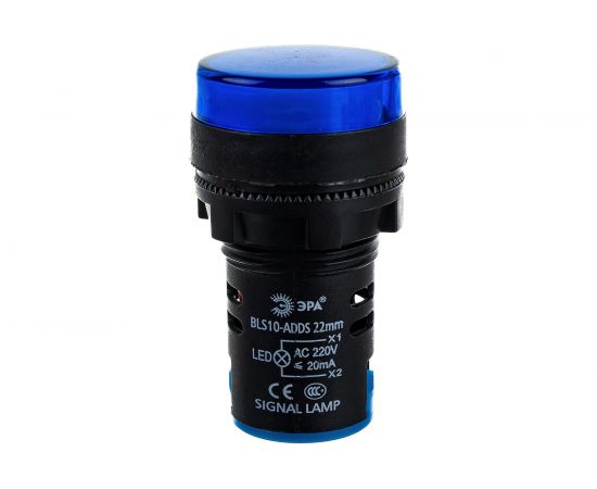 Лампа ЭРА AD22DS(LED)матрица d22мм, синий, 230В, 10/1000/12000 Б0045621 – изображение 4