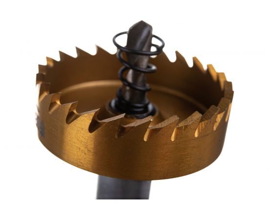 Коронка HSS с нитридтитановым покрытием по металлу 45 мм DENZEL 724115 – изображение 4